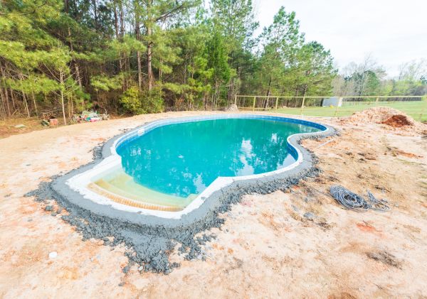 Pool Landscape Leveling in Jacksonville